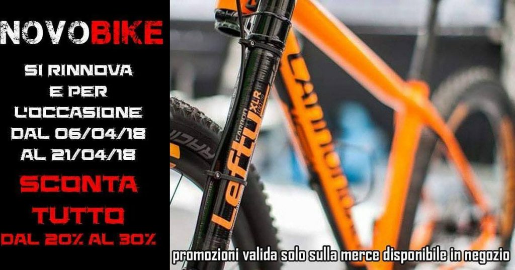 Novobike si rinnova e sconta tutto!