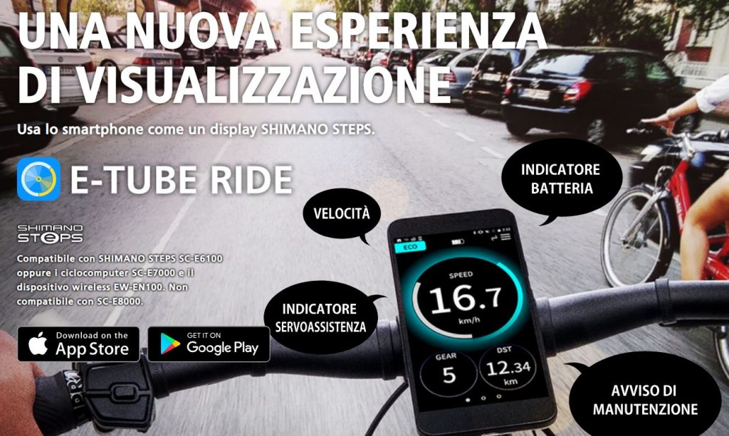 Shimano E-TUBE RIDE - UNA NUOVA ESPERIENZA DI VISUALIZZAZIONE